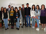 The high-school students of Shirak marz at the Diplomatic School of Armenia 