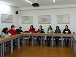 A group of students of the Department of International Relations of the MSU Yerevan branch at the Diplomatic School