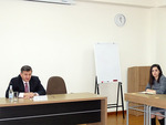 A group of students of the Department of International Relations of the MSU Yerevan branch at the Diplomatic School